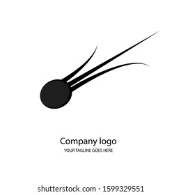 abstract logo ball shapes and lines