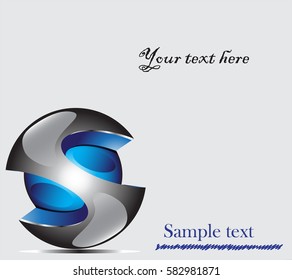 abstract logo ball which can serve as a symbol for the company