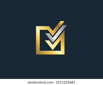 logotipo abstrato, banda marque gold