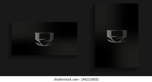 abstract logo with a blend of white and black (color can be changed as desired)