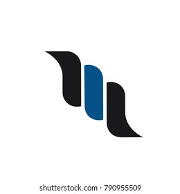 abstract logo blue and black