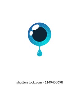 Abstract Logo Of Blue Eye Drop