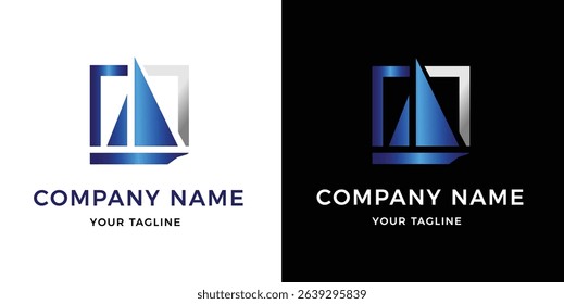 Abstract logo of a boat ship