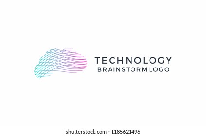 Abstract logo brain. Business logo
