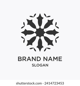 Abstract logo brand name vector