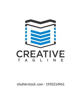 Abstract Logo With Building Concept Design Vector