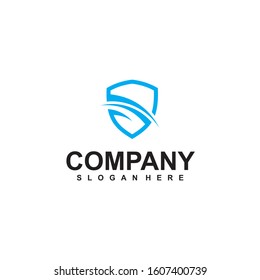 Abstract logo for business company. Corporate identity design element. Guard, shield, secure agency logotype idea. concept. Technology protection, security, safety concept. Colorful Vector icon