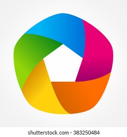 Abstract logo. Business symbol. Vector illustration.