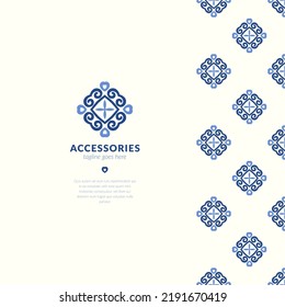 Logo abstracto. Se puede usar para la joyería, la belleza y la industria de la moda. Ideal para emblema, monograma, invitación, volante, menú, folleto, fondo o cualquier idea deseada.