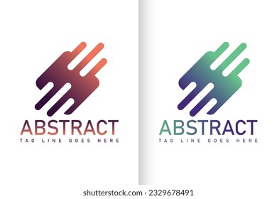 The abstract logo is a captivating blend of simplicity and innovation. Its fluid forms symbolize the limitless possibilities of the modern business world. Vibrant colors exude confidence and enthusias