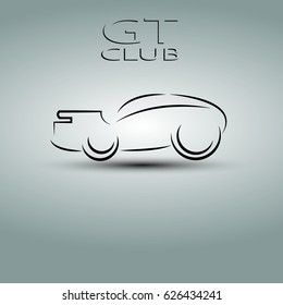 Abstract logo car
