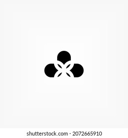 abstract logo with circle base shape