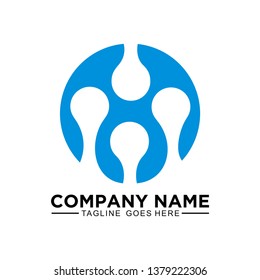 Abstract logo circle concept