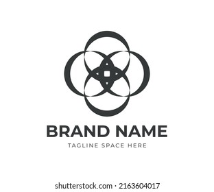 Abstract Logo, Circle Logo, Floral Logo, Ring Logo