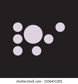abstract logo circle signifies life with seven wonders
