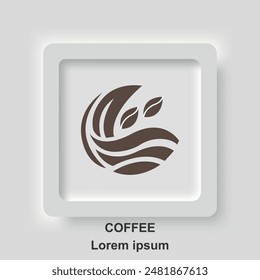 Abstract logo for coffee industry