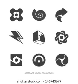 Abstract Logo Collection. Vector graphics.