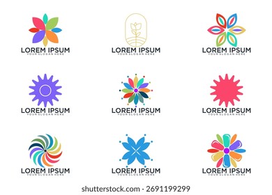 colección abstracta del logotipo, logotipo del icono del Vector