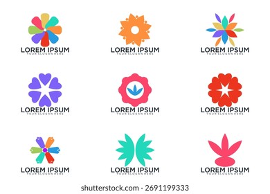 coleção de logotipo abstrata, ícone de vetor logotipo