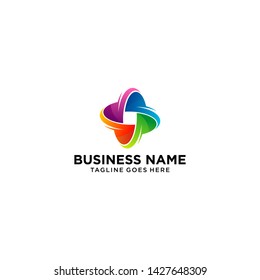 Abstract Logo Color Combinations - Vector