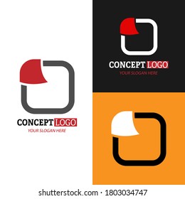 Abstract logo. Color vector illustration for logo, sticker or emblem