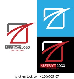 Logo abstracto. Ilustración de vector de color para logotipo, pegatina o emblema