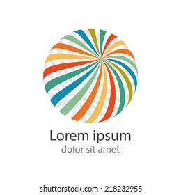 Abstract logo colored balls