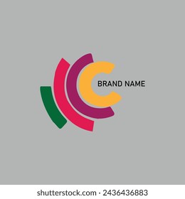 Abstract  Logo  Colored Circle Brand Design