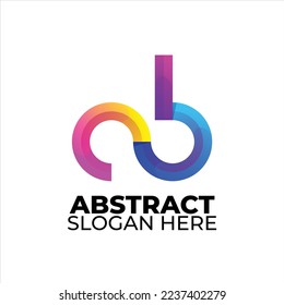 abstract logo colorful gradient style