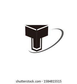 abstract logo combination of the letter T