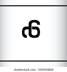 abstract logo combination of letters A C G 6. Luxury, modern and minimalist logo. Black color. Logo design template