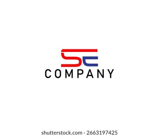 Abstrakte Logo-Kombination aus Buchstaben S und E