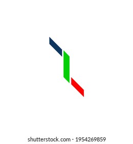 abstract logo combined several squares of various colors