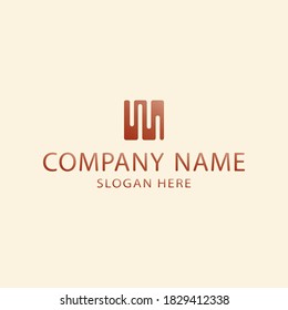 An abstract logo for a company, business center or financial company. Logo design template. Symbol, icon for business. Vector illustration.