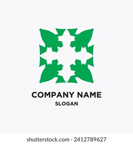 Resumen del vector de diseño de la compañía de logotipo