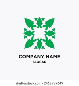 Abstract logo company design vector