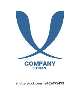 Abstract logo company with two shape
