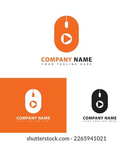 Abstract logo computer mouse icon design template. For website design, app, logo, UI. Vector illustration