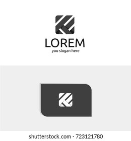 Abstract logo concept. Business card. Modern style. 