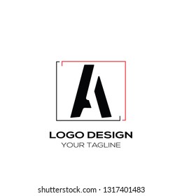 Abstract A logo concept with creative look. Elegent Logo with latter A 