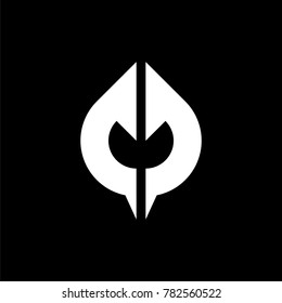 
Abstract Logo concept. Creative Minimal Monochrome design template. Graphic Symbol for Corporate Business Identity. Creative Vector element