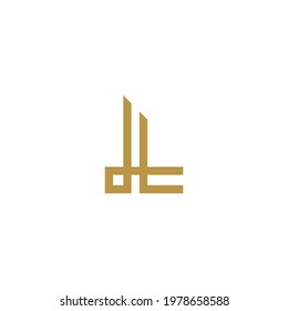 abstract logo concept letter L vector