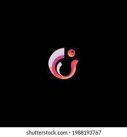 Abstract logo concept with soft colors that form a circle suitable for your company background or icon