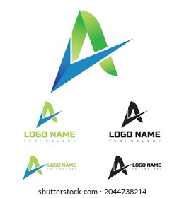Abstract logo concept for technologies website, digital, or factory