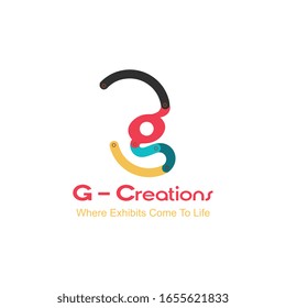 letra G de creación de logotipo abstracto	