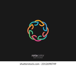 Abstract logo. Creative colorful abstract vector logo