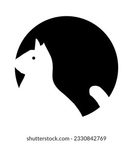 Abstract logo Creative minimalist design. Beautiful and simple elements Beautiful and simple elements. Cat letter black cool modern technology monogram icon background for personal or company