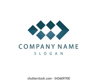 Abstract logo dark green