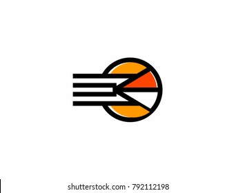 Abstract logo delivery or equipment