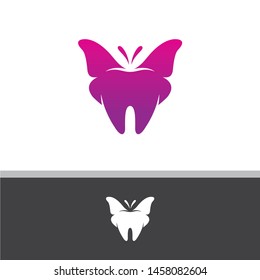 Abstract logo dental, Blue dental